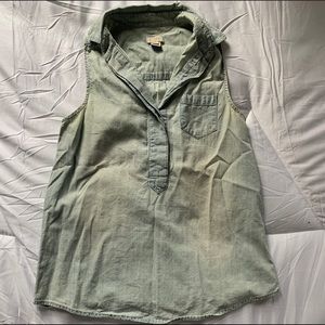 J. Crew chambray tank